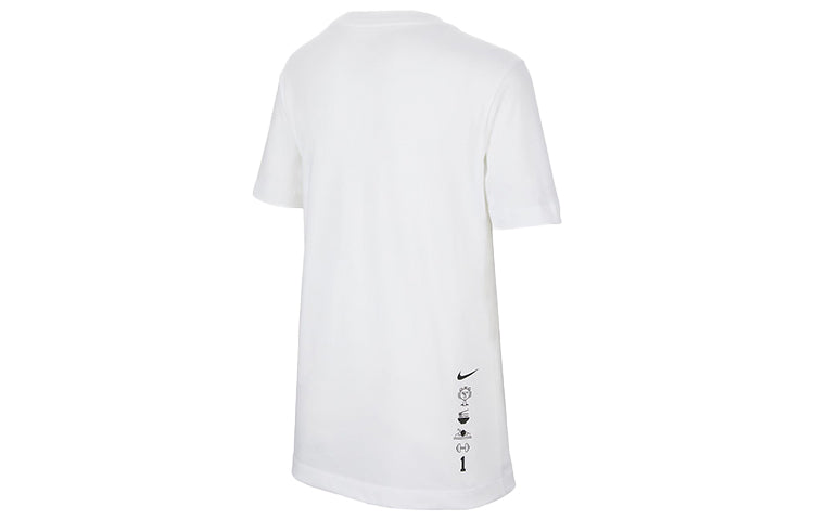 (GS) Nike Legend CHBL Dri-FIT T-shirt Asia Sizing 'White' HF6166-100