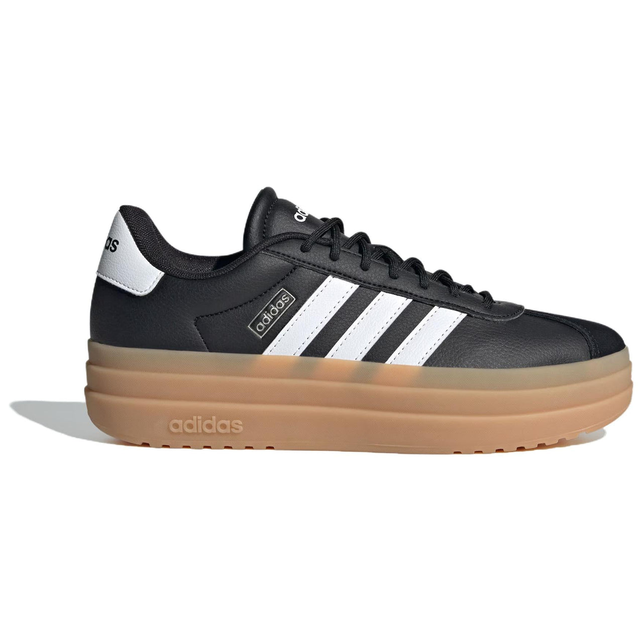 (WMNS) adidas VL Court Bold 'Black White Gum' IH3081