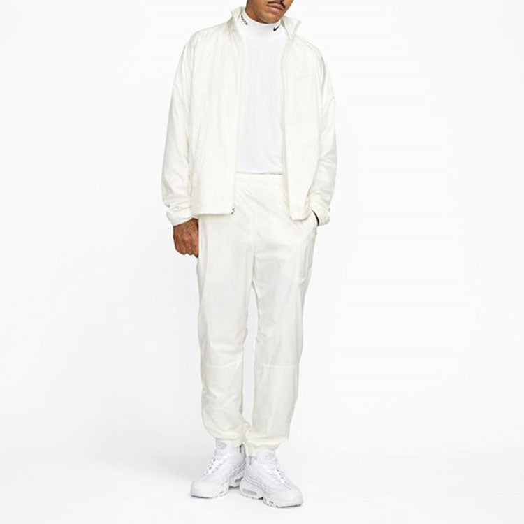 Nike x NOCTA Drake Solid Color Zipper Stand Collar Jacket 'White' DM7295-133