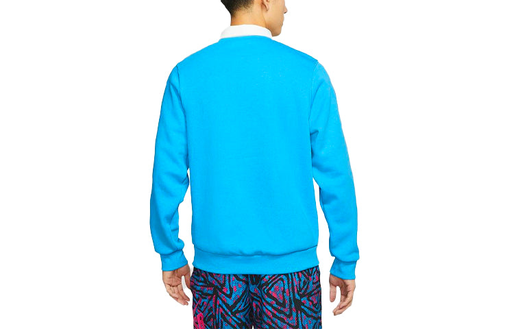 Men's Nike SB Skateboard Casual Sports Lapel Fleece Lined Blue CN5675-446