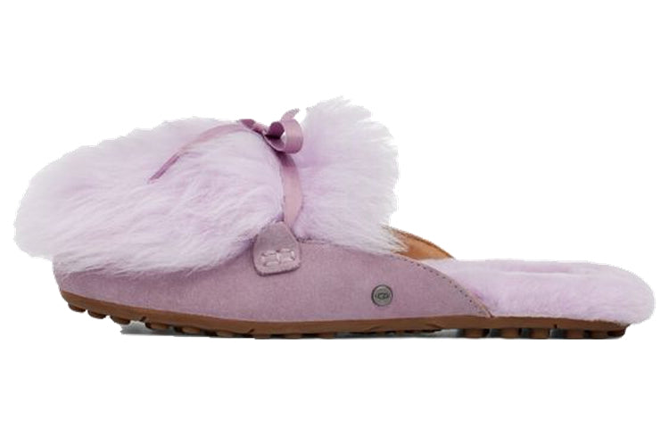 (WMNS) UGG Shaine Fluff Lightweight Cozy Flat Plush Slipper Pink Purple 1105316-SHAD