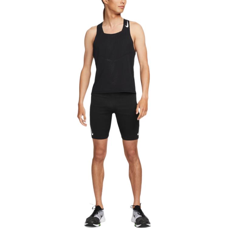 Nike Solid Color Breathable Quick Dry Running Training Sports Vest Black DM4625-010