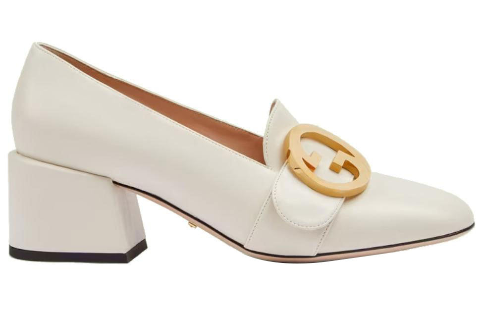 (WMNS) Gucci Blondie pump 'White Leather' 700053-C9D00-9022