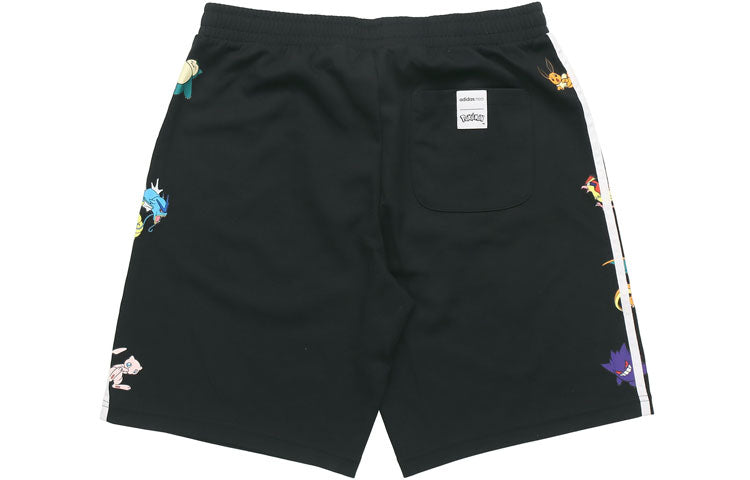 adidas neo x Pokmon Crossover Side Stripe Sports Shorts Black FM0322