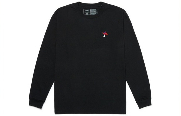 Vans Logo Long Sleeve T-shirt 'Black' VN0A5H86BLK