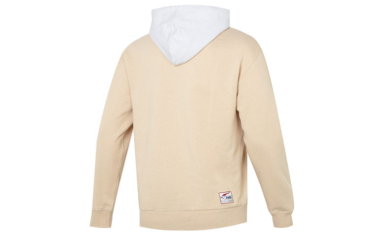 PUMA Team Badge Hoodie 'Beige' 677377-67
