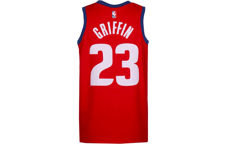 Nike NBA City Version 20-21 Season Detroit Pistons 23 Alphabet Printing Basketball Vest Red AV4636-658