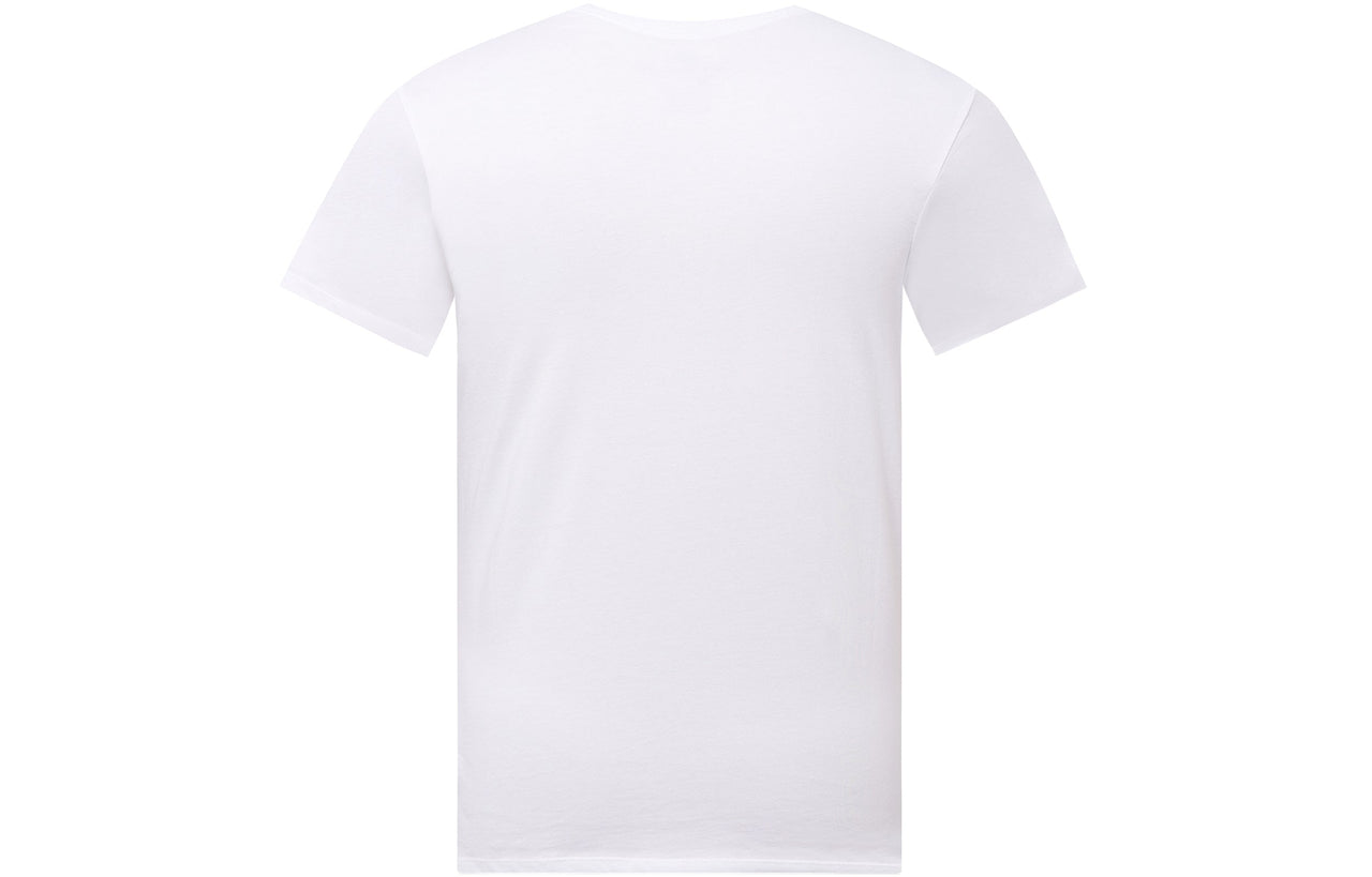 Men's Nike Large Logo Printing Round Neck Short Sleeve White T-Shirt 707361-100