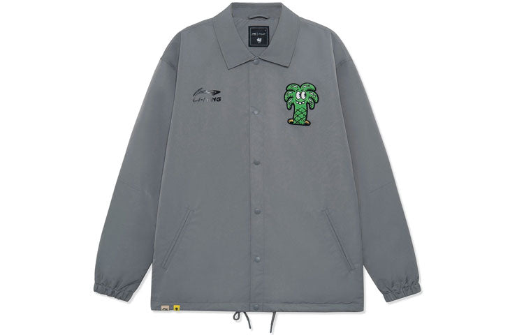 Li-Ning x Steven Harrington Graphic Jacket 'Grey' AFDRA03-2