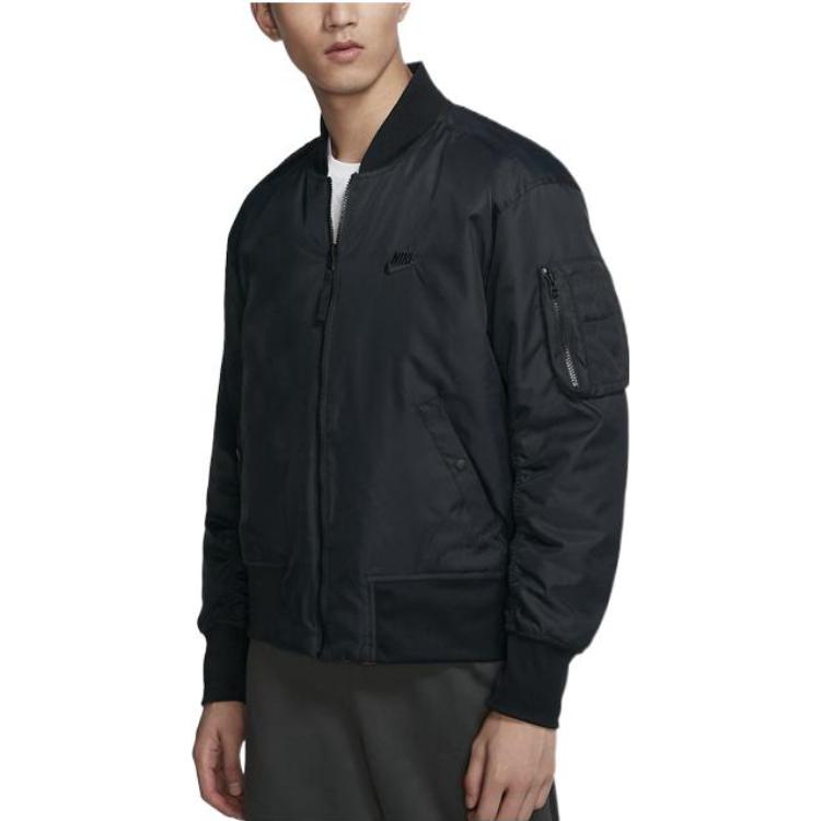 Nike logo bomber jacket 'Black' AR2184-011