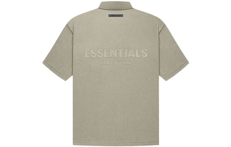 Fear of God Essentials FW21 Logo Polo Shirt 'Pistachio' FOG-FW21-005