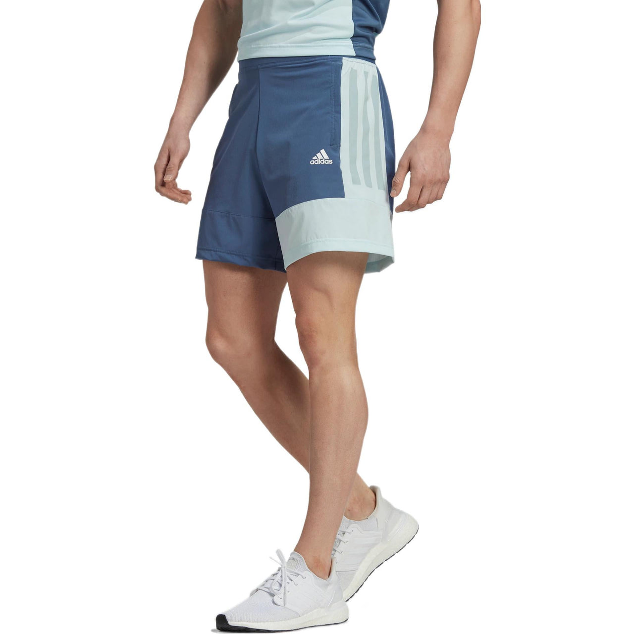 adidas Colorblock Stripe Sports Shorts Blue HZ9696