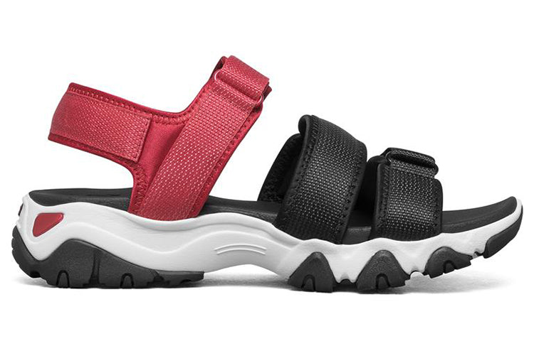 (WMNS) Skechers D'Lites 2.0 Sandals Black/Red/White 66666284-BKRD