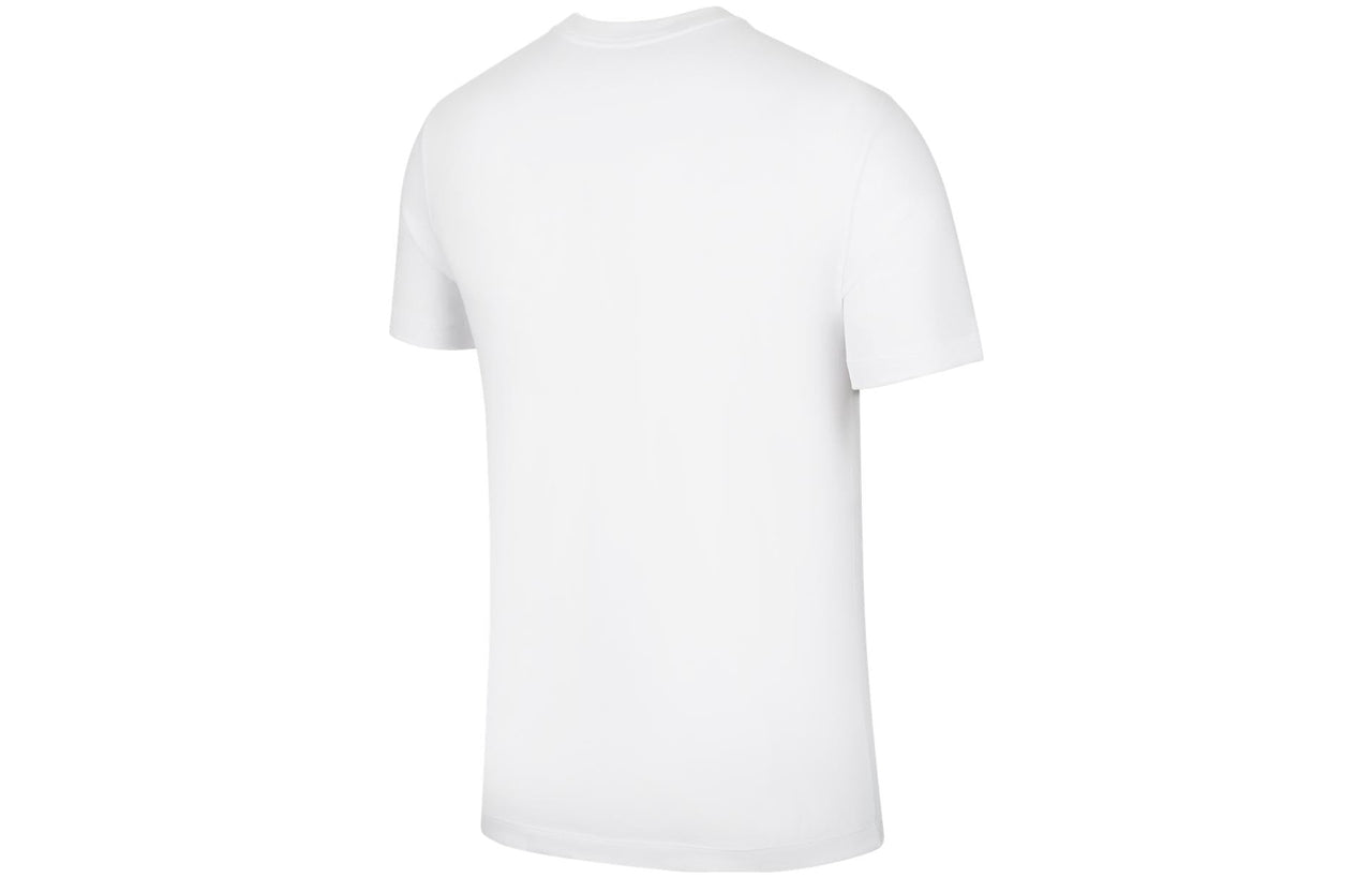 Nike NBA Alphabet Printing Basketball Round Neck Pullover Short Sleeve Dallas Mavericks White CT9922-100