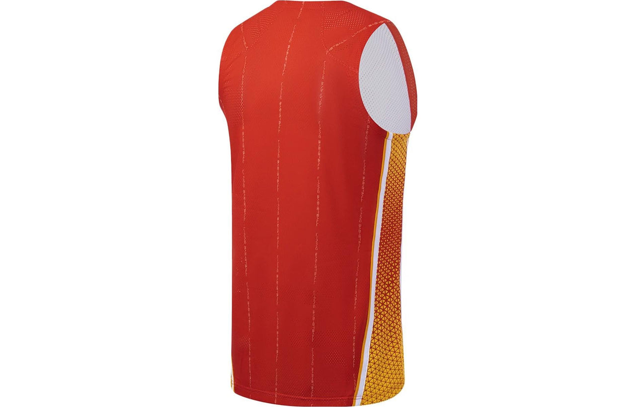 Li-Ning China Graphic Basketball Tank 'Red Yellow' AAYS477-2