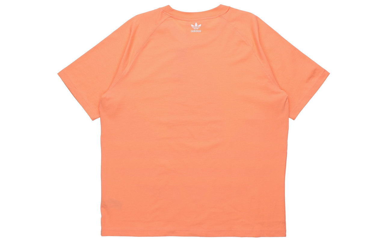 adidas originals Big Trefoil Boxy Tee Large logo Printing Pink FM9905