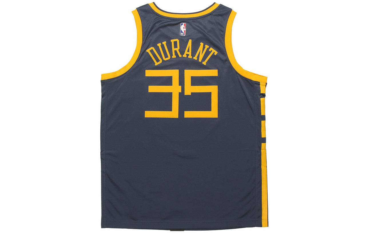 Nike NBA Jersey 18-19 Kevin Durant Golden State Warriors 3 No. 5 City limited SW Blue Gray AJ4610-430