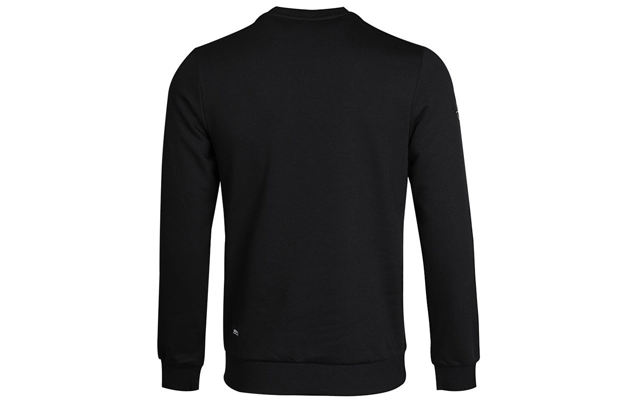 adidas neo Round Neck Alphabet Knit Pullover Black GM2306