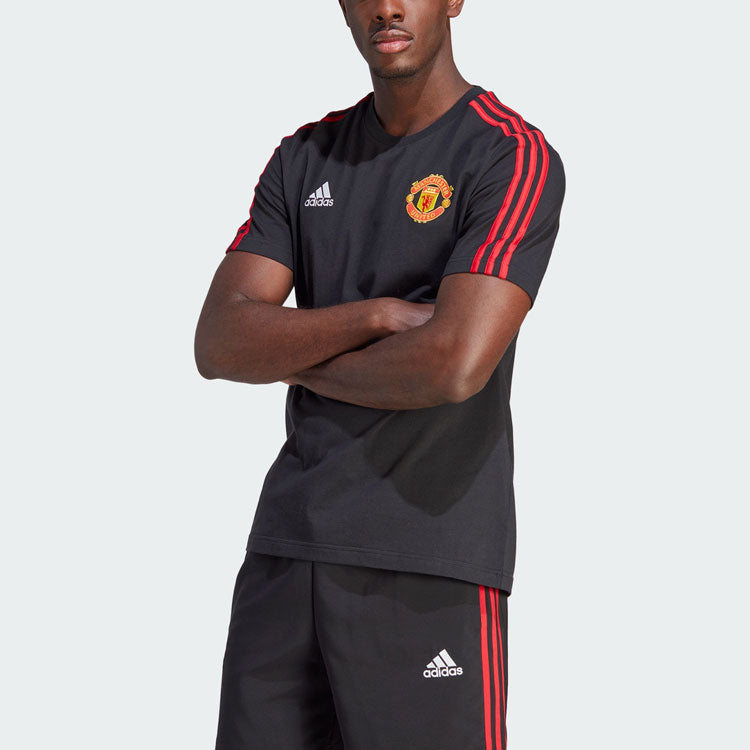 adidas Manchester United DNA 3-Stripes Tee 'Black' IA8517