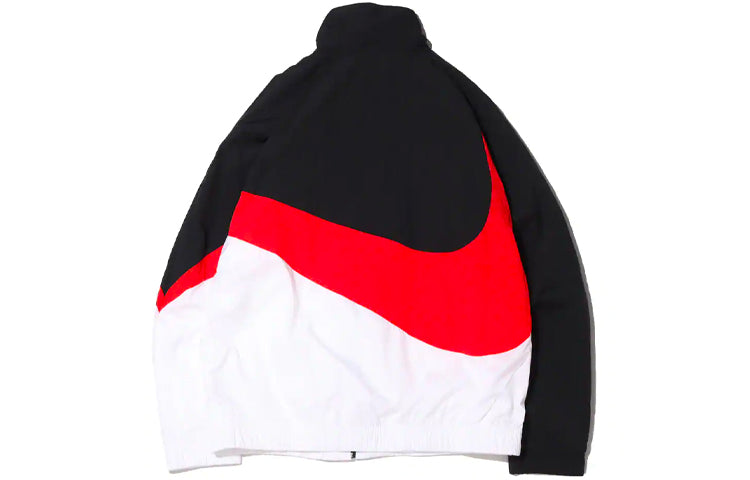 Nike MENS Sportswear Multicolor Large Logo Tat Stand Collar Jacket Black AR3133-011