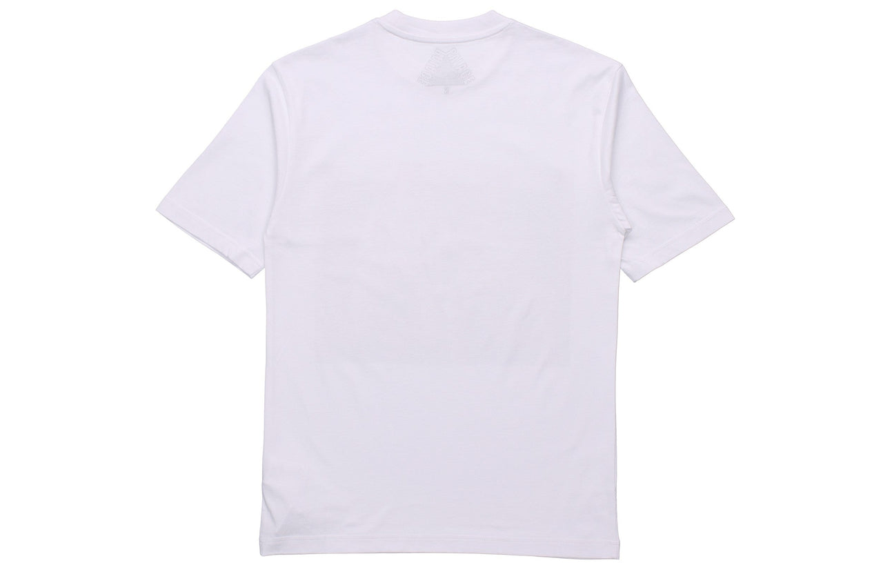 PALACE Dude T-Shirt Character Green Round Neck Short Sleeve Unisex White P19TS014