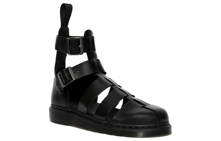 Dr. Martens Geraldo Leather Gladiator Sandals Black 15696001