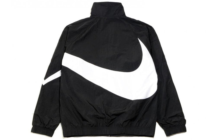 Nike Big Swoosh Sportswear Cardigan Woven Jacket Black AR3132-010