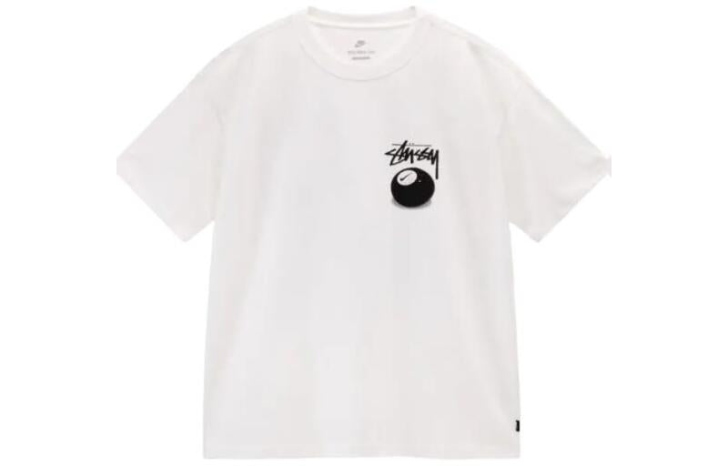 Nike x Stussy 8 Ball T-shirt Asia Sizing 'White' DO9323-100