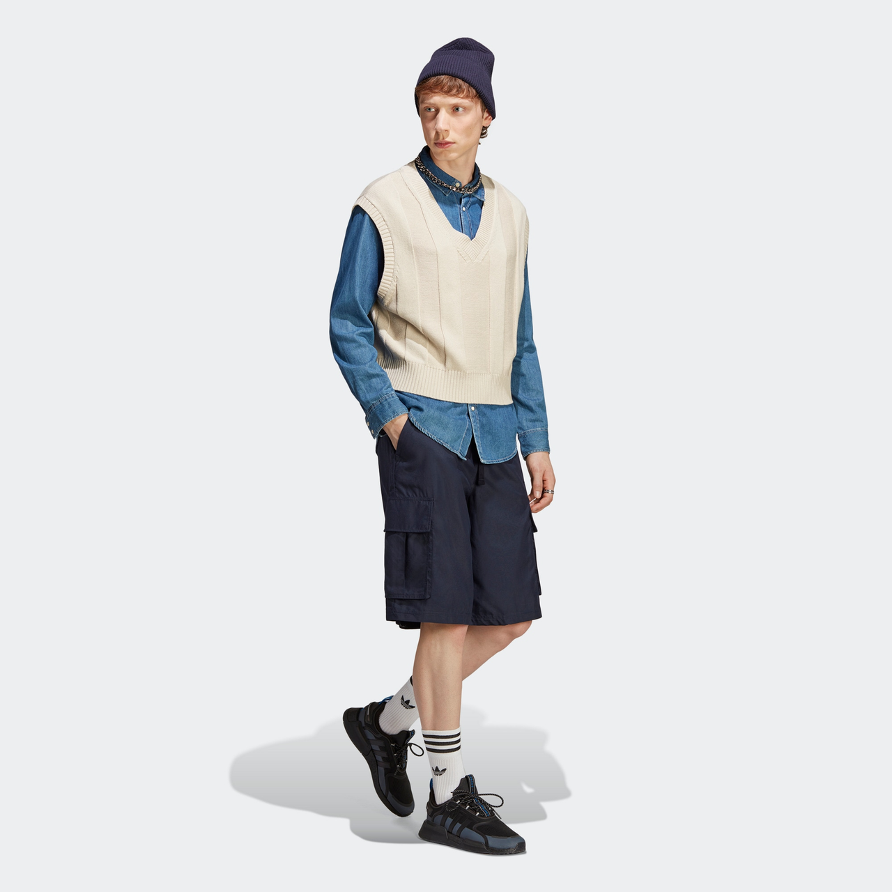 adidas RIFTA City Boy Cargo Shorts 'Black' IB8738