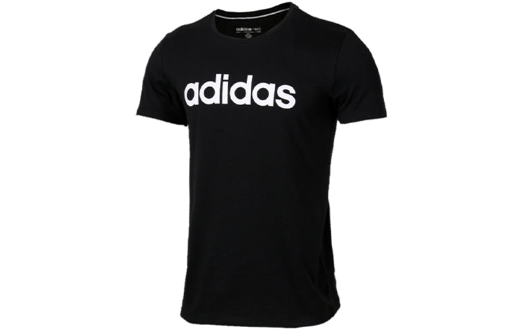 adidas M Ce Gra Logo Printing Sports Short Sleeve Black DM4285