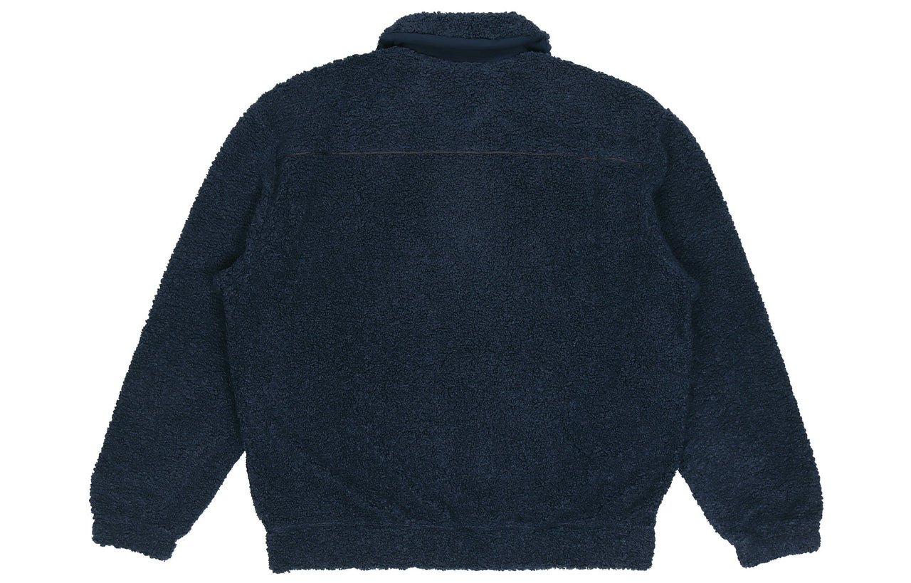 adidas originals Embroidered Logo lapel lamb's wool Sports Jacket Navy Blue GD3532