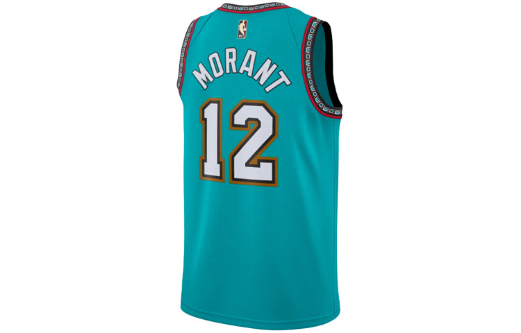 Nike NBA Retro limited Classic Version Jersey SW Fan Edition Memphis Gray Memphis Grizzlies Morant No. 12 Green AV4648-315