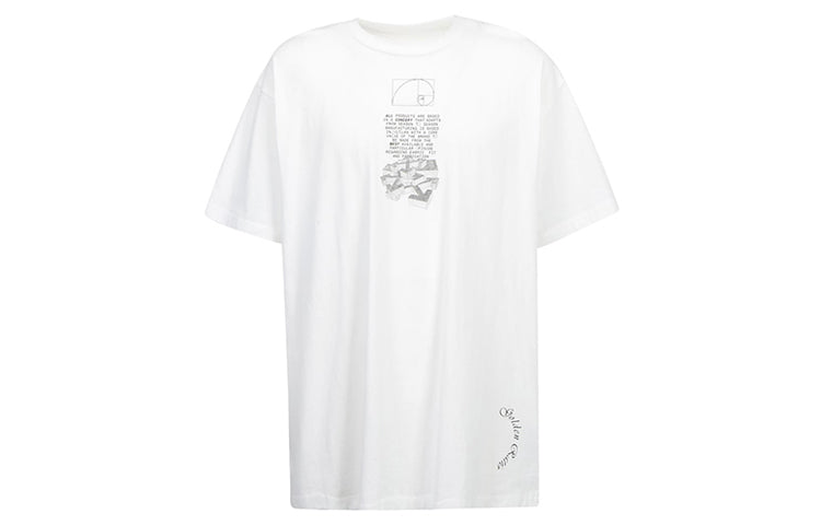 Off-White SS20 Dripping Arrows Logo Loose Short-Sleeved OMAA038R201850050110