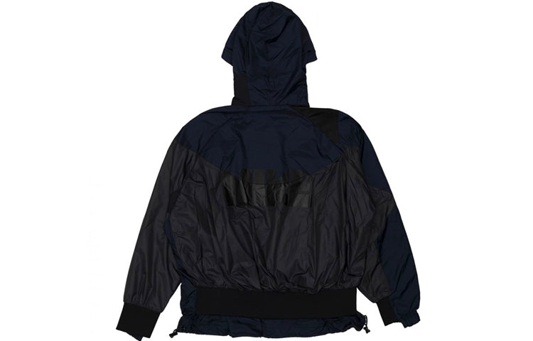 (WMNS) Nike x sacai Hooded Anorak Splicing Hooded Jacket 'Black' CD6298-010