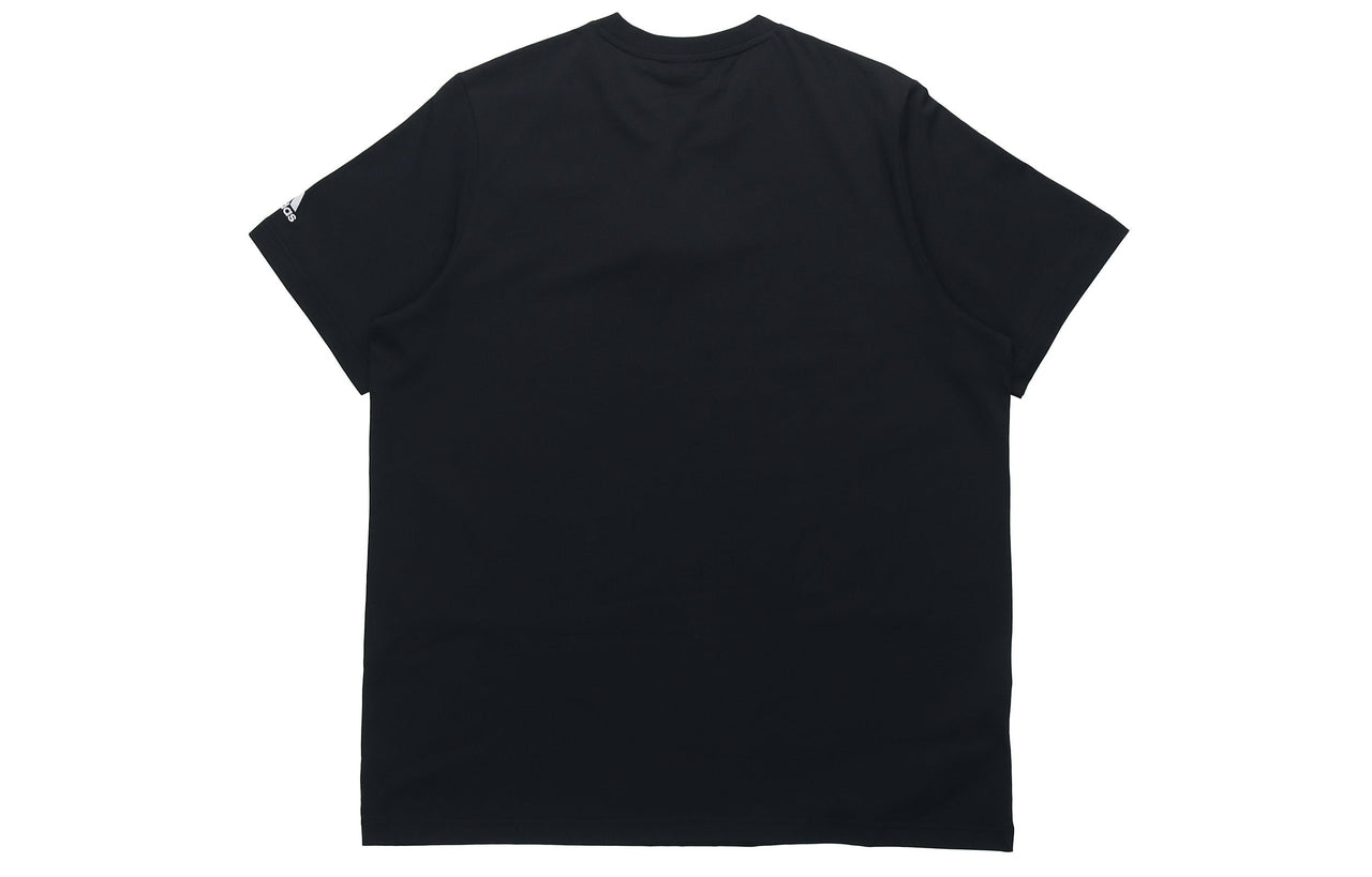 adidas China Tee Basketball Sports Funny Printing Round Neck Short Sleeve Black GU6283
