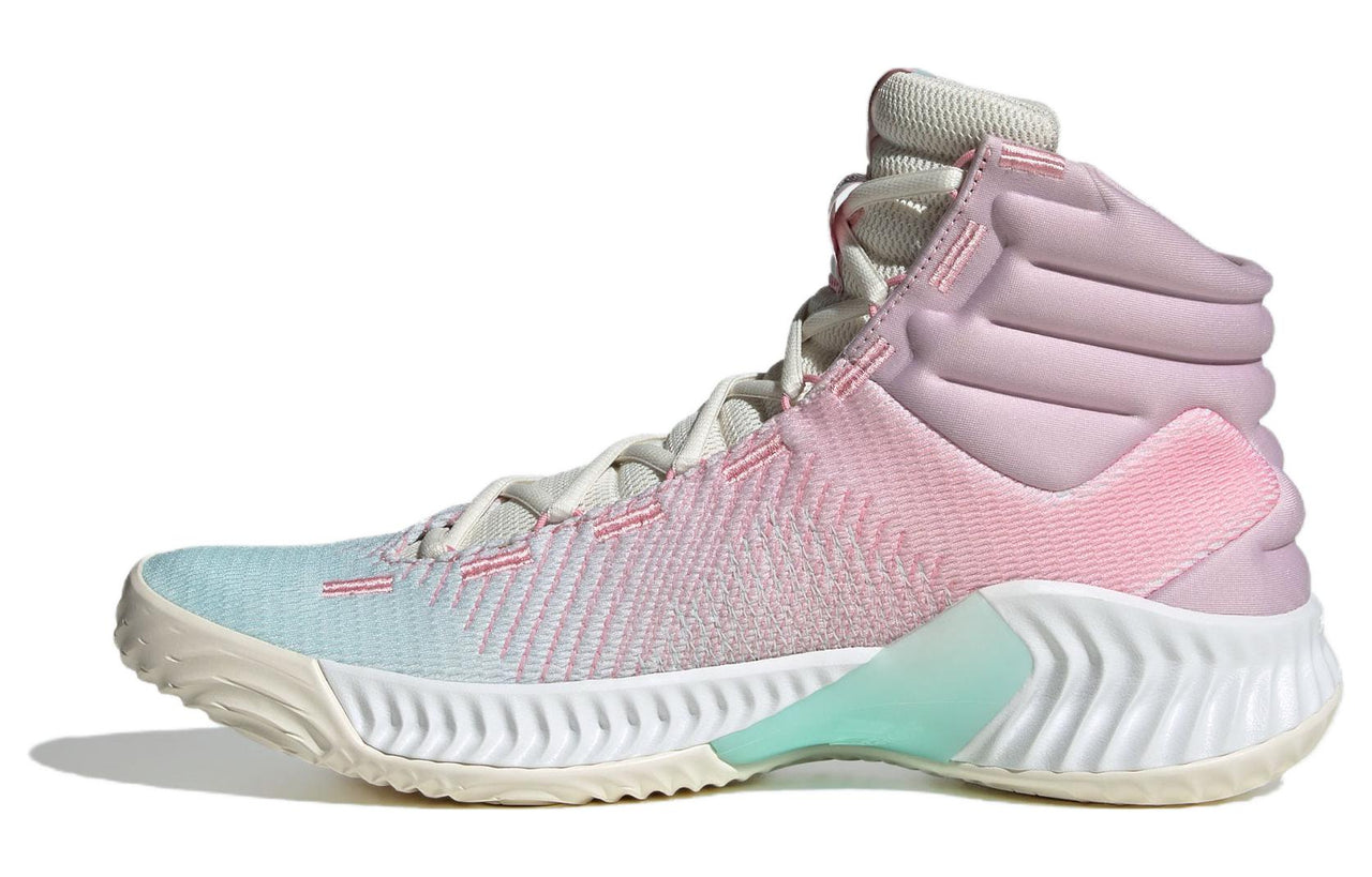 adidas Pro Bounce 2018 Mid 'Shock Absorption Wear Resistant Pink Blue' IG4496