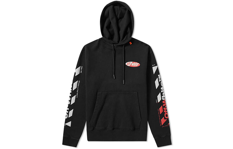 Men's Off-White Printing Loose Fit Black OMBB034S190030061020