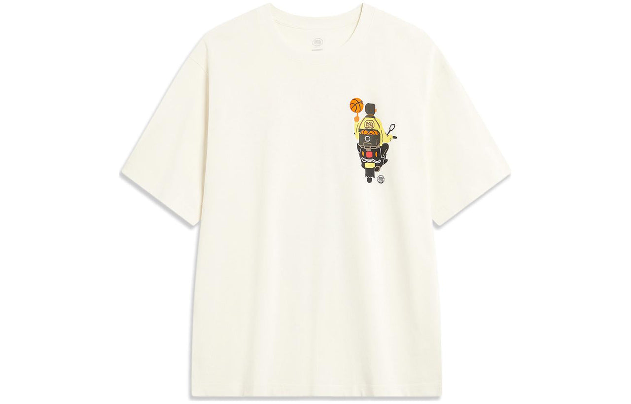 Li-Ning BadFive Graphic T-shirt 'White' AHST901-1