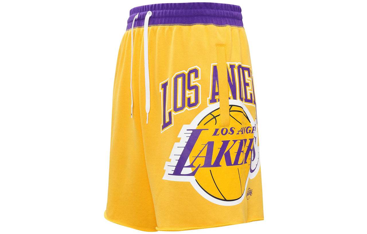 Nike Los Angeles Lakers Basketball Athleisure Casual Sports Breathable Shorts Yellow DB1956-728
