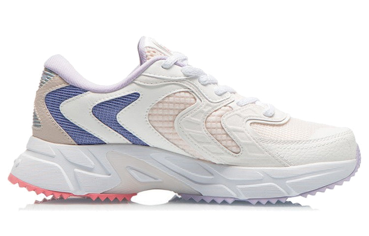 (WMNS) Li-Ning Casual Running Shoes 'White Pink Blue' ARLR014-3