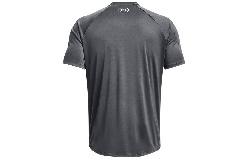 Under Armour Velocity Logo Print Round Neck Training T-shirt 'Grey' 1377141-012