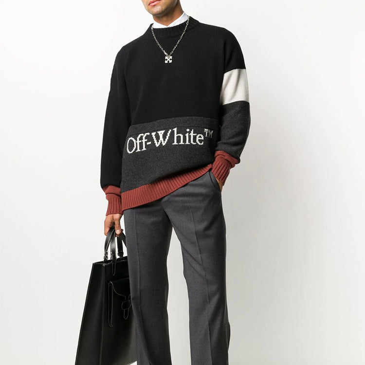Off-White FW20 Sweater Men Multicolor OMHE048F20KNI0011001