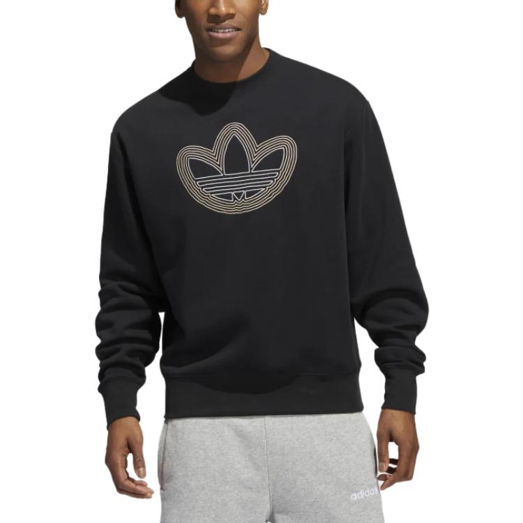 adidas OAC Trefoil Crew Sweatshirt 'Black' HI2975