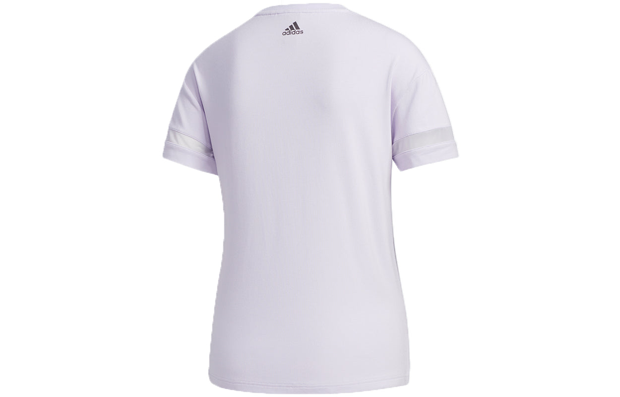 (WMNS) adidas Style Gfx T Bos Logo Printing Sports Short Sleeve Light Purple T-Shirt GJ9023