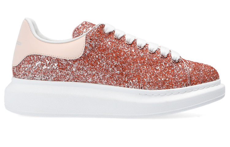 (WMNS) Alexander McQueen Oversized Glitter Sneaker 'Pink' 558944W4NC15530