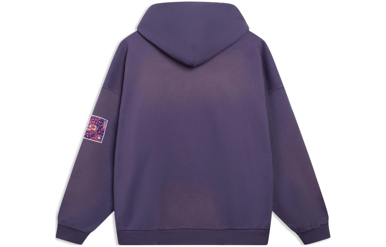 Li-Ning Chinese Culture Graphic Hoodie 'Washed Purple' AWDT243-4