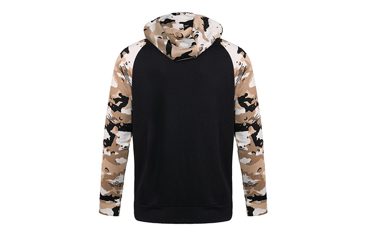 Men's Nike Camouflage Splicing Jacket Black AQ1139-010