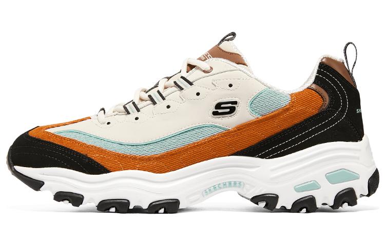 Skechers D'lites 1.0 Sneakers 'White Black Orange' 237153-BKMT