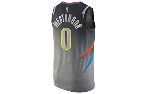 Nike NBA Oklahoma City Thunder Russell Westbrook City Swingman Jersey Gray 912134-040