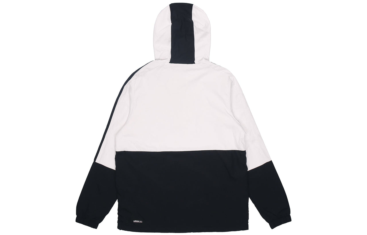 adidas neo Casual Sports hooded Jacket White GM2296